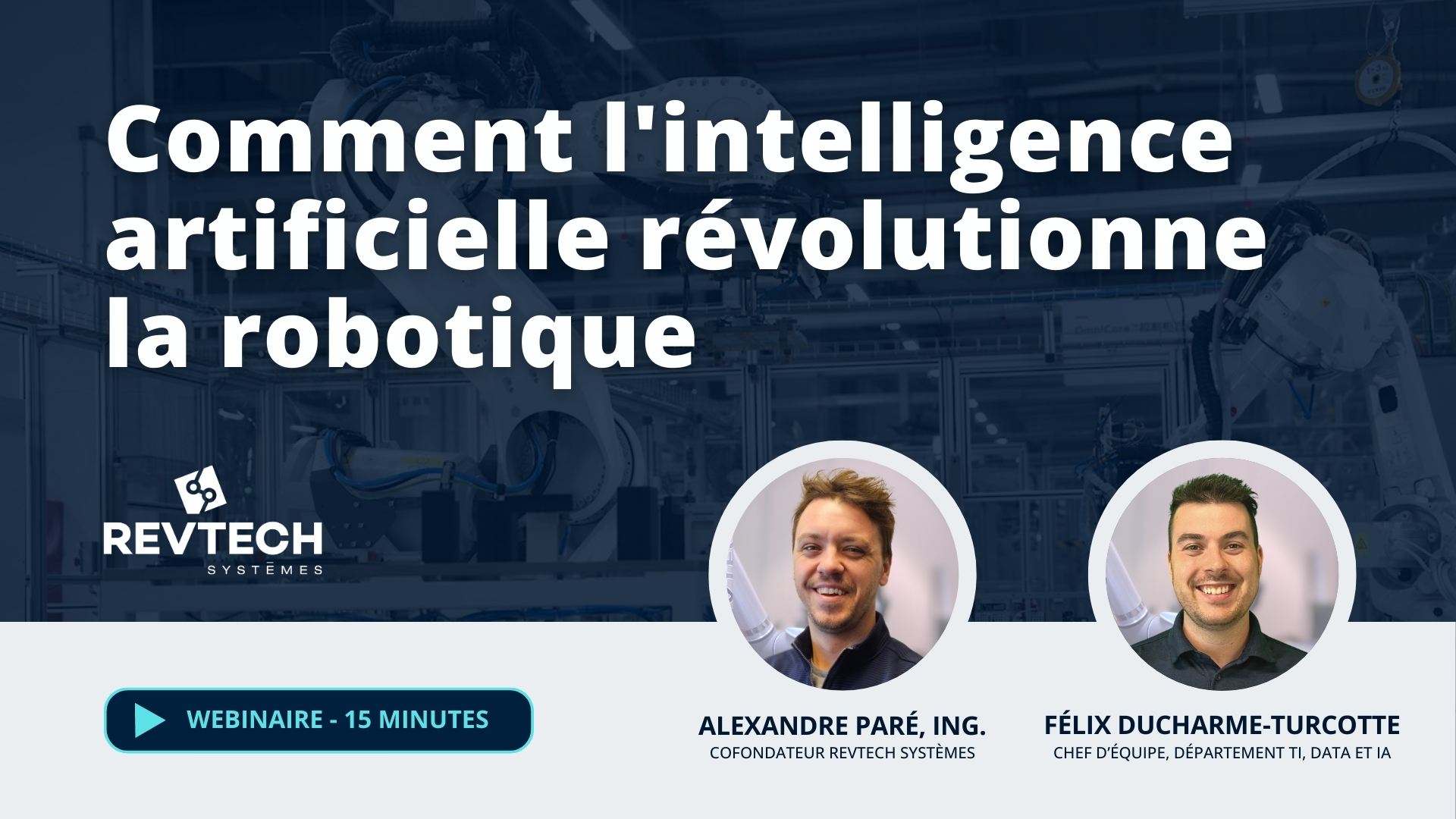 Webinaire Sur Demande L Ia Et La Robotique